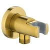 Flova Wall Outlet Elbow With Handset Holder Brushed Brass -Ideal Standard shop flova bb ki120a