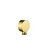 Flova Round Wall Outlet Elbow Brushed Brass -Ideal Standard shop flova bb kia120