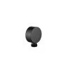 Flova Round Wall Outlet Elbow Matt Black -Ideal Standard shop flova mb kia120