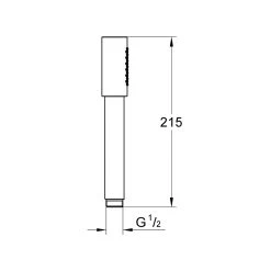 Grohe Sena Stick Hand Shower 26465 Brushed Cool Sunrise -Ideal Standard shop grohe 26465gn0 2