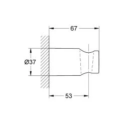 Grohe Rainshower Wall Hand Shower Holder 27056 -Ideal Standard shop grohe 27056000 2