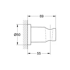Grohe Rainshower Wall Hand Shower Holder Cool Sunrise 5 Grohe Rainshower Wall Hand Shower Holder Cool Sunrise -Ideal Standard shop grohe 27074gl0 2