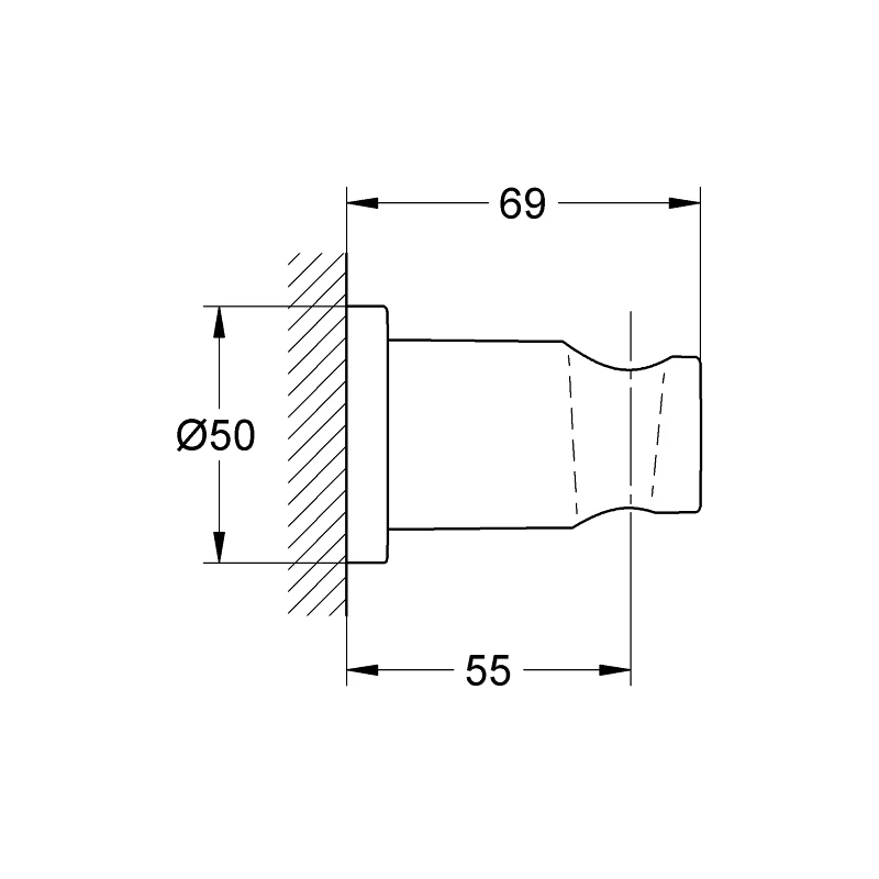 Grohe Rainshower Wall Hand Shower Holder Cool Sunrise 4 Grohe Rainshower Wall Hand Shower Holder Cool Sunrise - Image 2