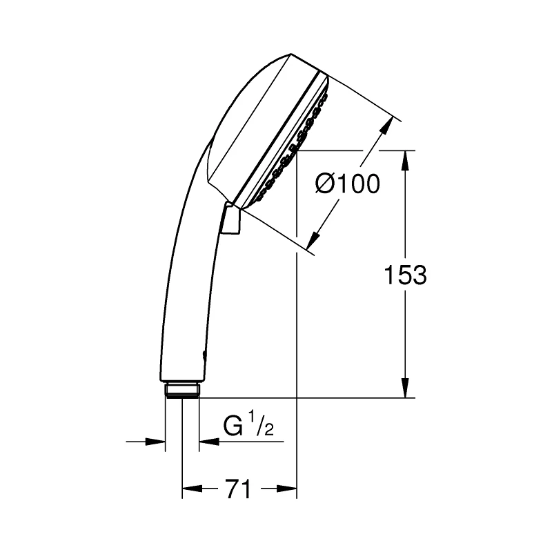 Grohe Tempesta Cosmopolitan 100 Hand Shower 3 Sprays 27572 4 Grohe Tempesta Cosmopolitan 100 Hand Shower 3 Sprays 27572 - Image 2