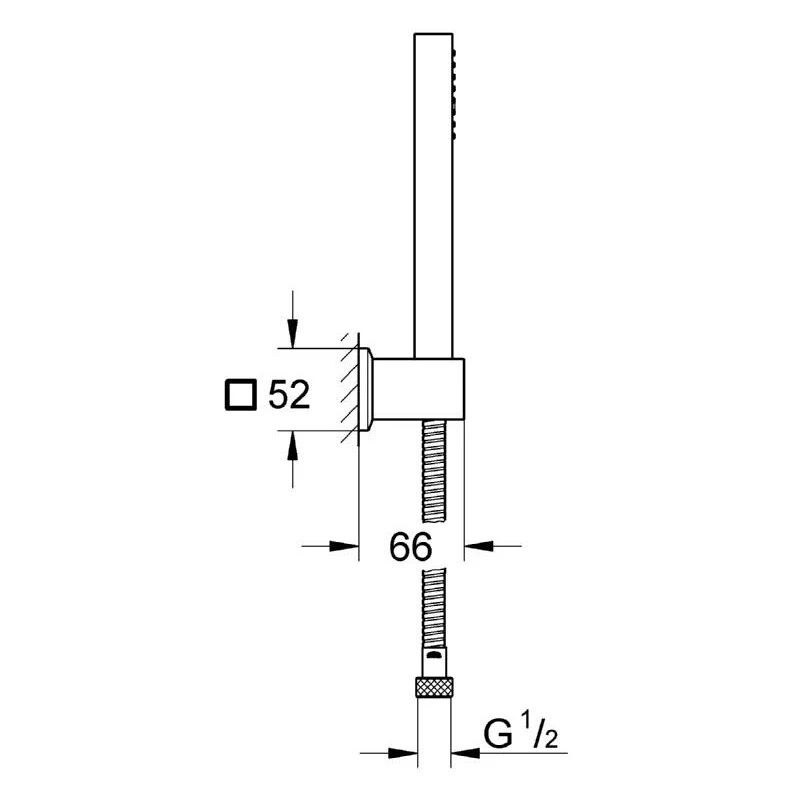 Grohe Euphoria Cube Stick Wall Holder Shower Set 1 Spray 27889 4 Grohe Euphoria Cube Stick Wall Holder Shower Set 1 Spray 27889 - Image 2