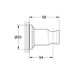 Grohe Sena Wall Hand Shower Holder 28690 -Ideal Standard shop grohe 28690000 2
