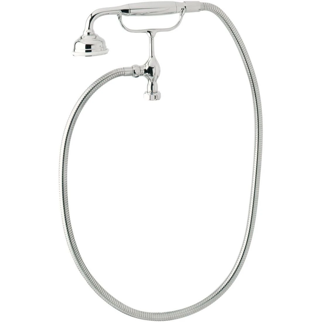 Perrin & Rowe Georgian Handshower, Cradle & Hose Nickel 3 Perrin & Rowe Georgian Handshower, Cradle & Hose Nickel