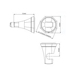 Perrin & Rowe Deco Fixed Parking Bracket Nickel -Ideal Standard shop perrin rowe 5100ni 2