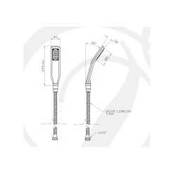 Perrin & Rowe Hoxton Easy-Clean Handshower With Hose Pewter -Ideal Standard shop perrin rowe 5493pf 2