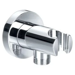 Pura Bathrooms Imex Pura Round Wall Outlet Elbow With Bracket
