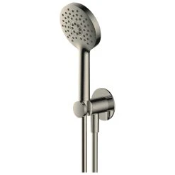 RAK CERAMICS RAK Petit Round Wall Mounted Shower Set Brushed Nickel
